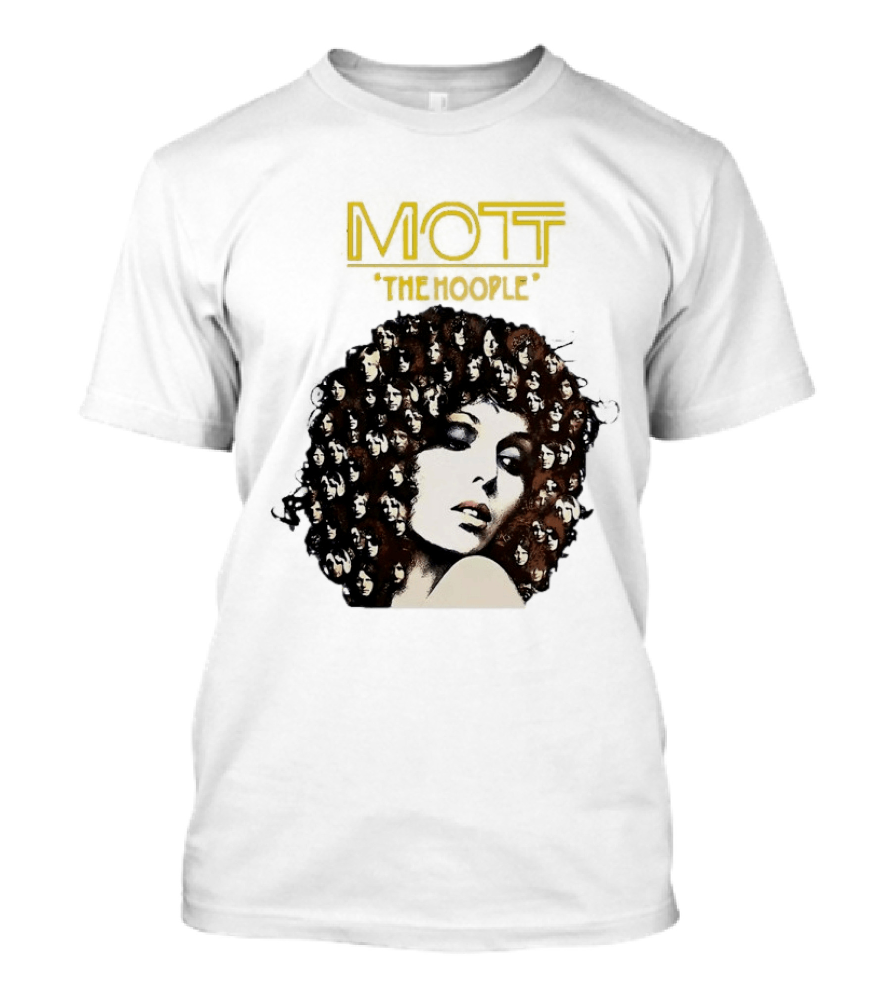 Mott The Hoople Iconic Hair Portrait With Faces T-Shirt