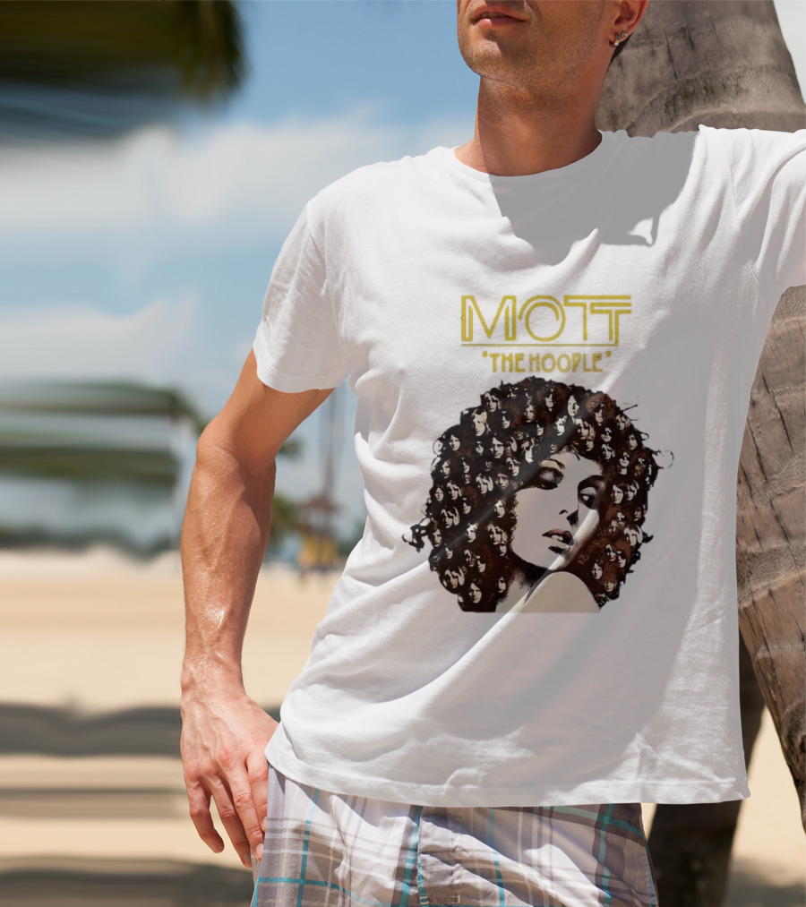Mott The Hoople Iconic Hair Portrait With Faces T-Shirt