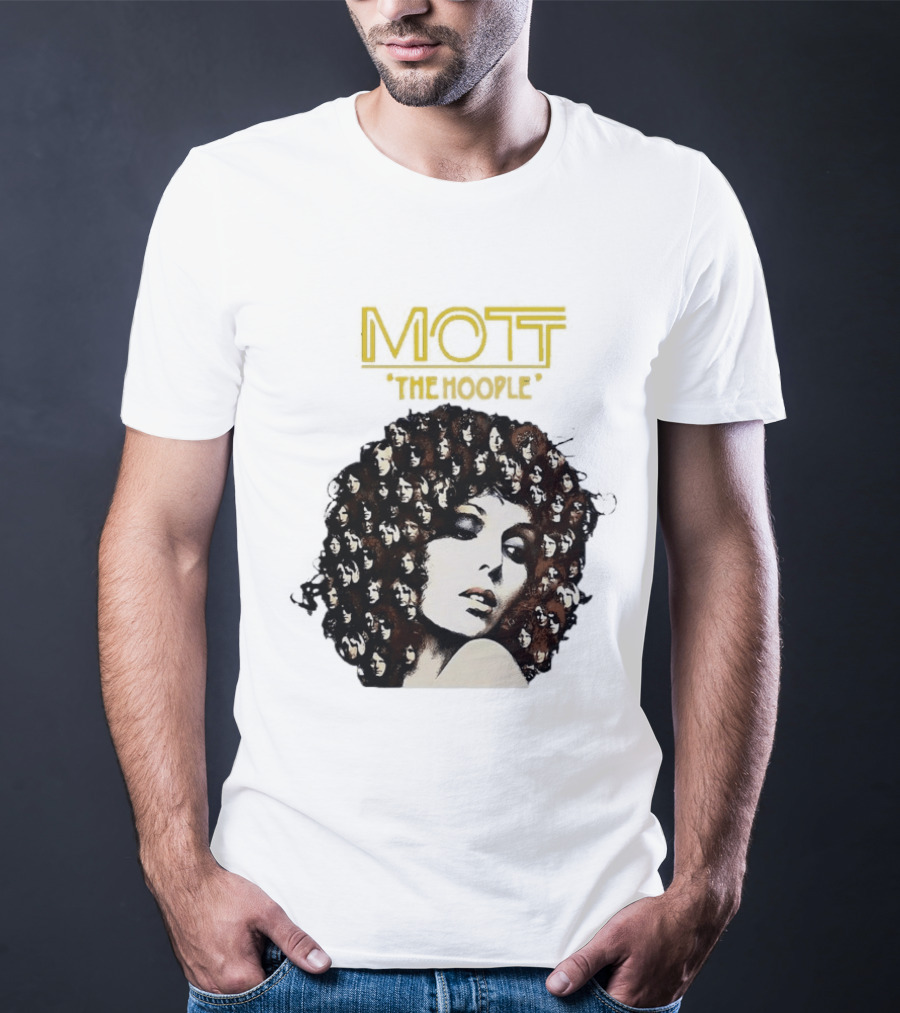 Mott The Hoople Iconic Hair Portrait With Faces T-Shirt