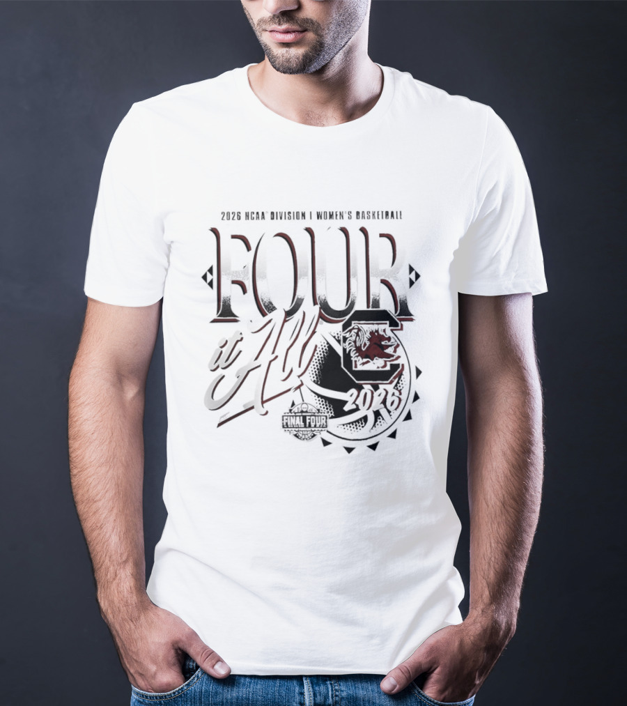 South Carolina Gamecocks 2026 NCAA Women's Basketball March Madness Final Four T-Shirt