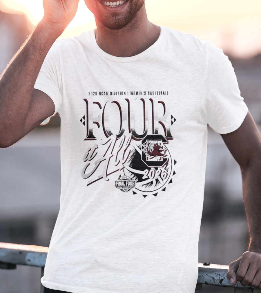 South Carolina Gamecocks 2026 NCAA Women's Basketball March Madness Final Four T-Shirt