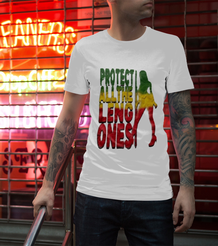 Protect All The Leng Ones Rasta T-Shirt