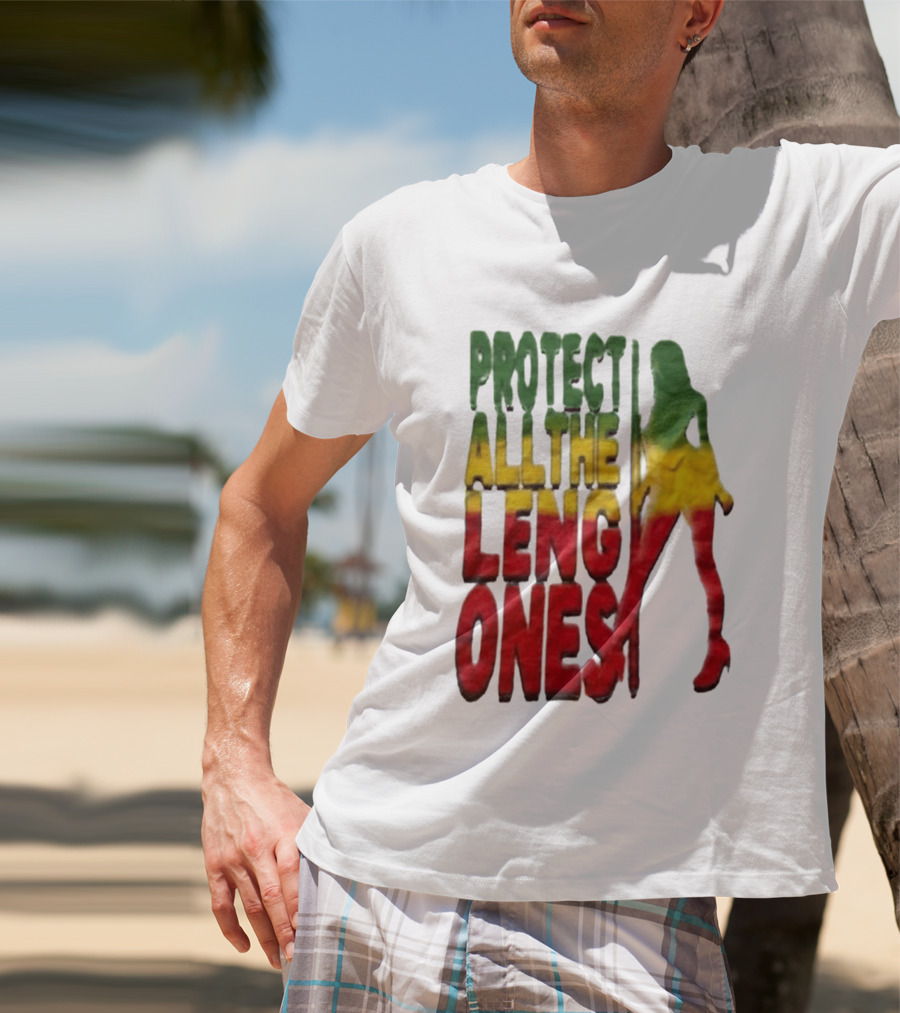 Protect All The Leng Ones Rasta T-Shirt