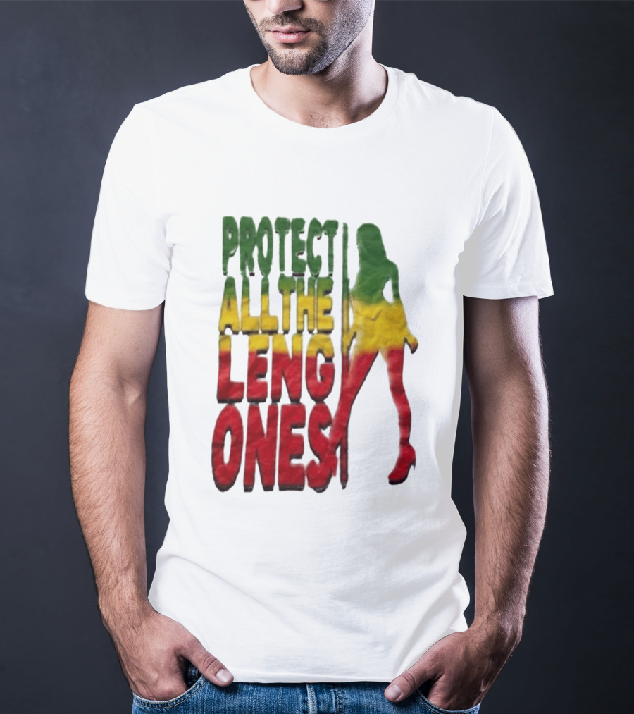 Protect All The Leng Ones Rasta T-Shirt