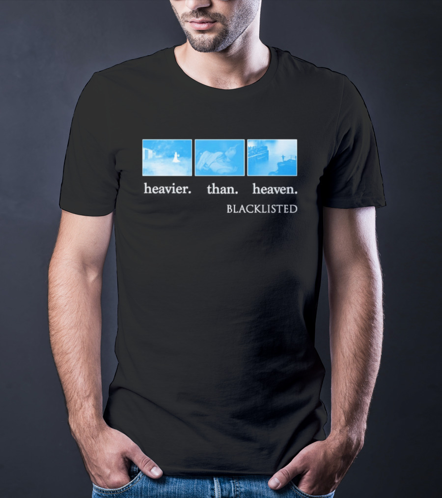 Heavier Than Heaven Blacklisted Nirvana Tribute Grunge Aesthetic T-Shirt