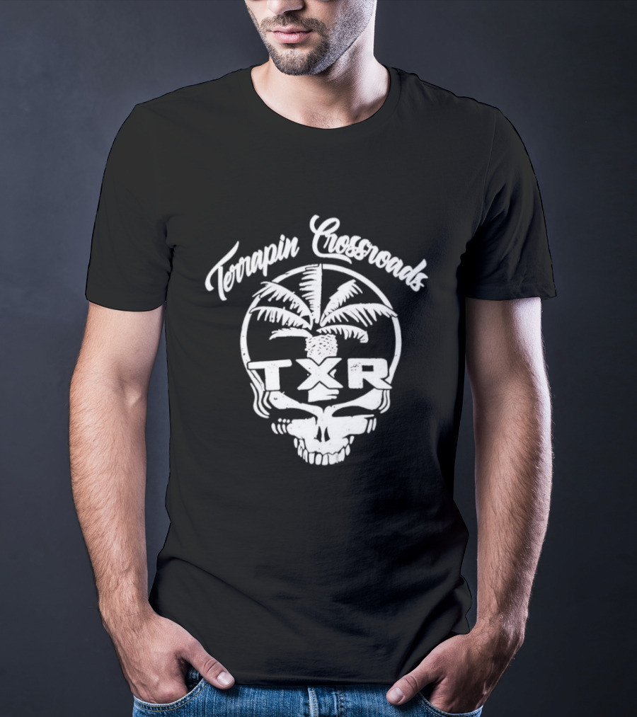 Terrapin Crossroads TXR Skull With Palm Tree T-Shirt
