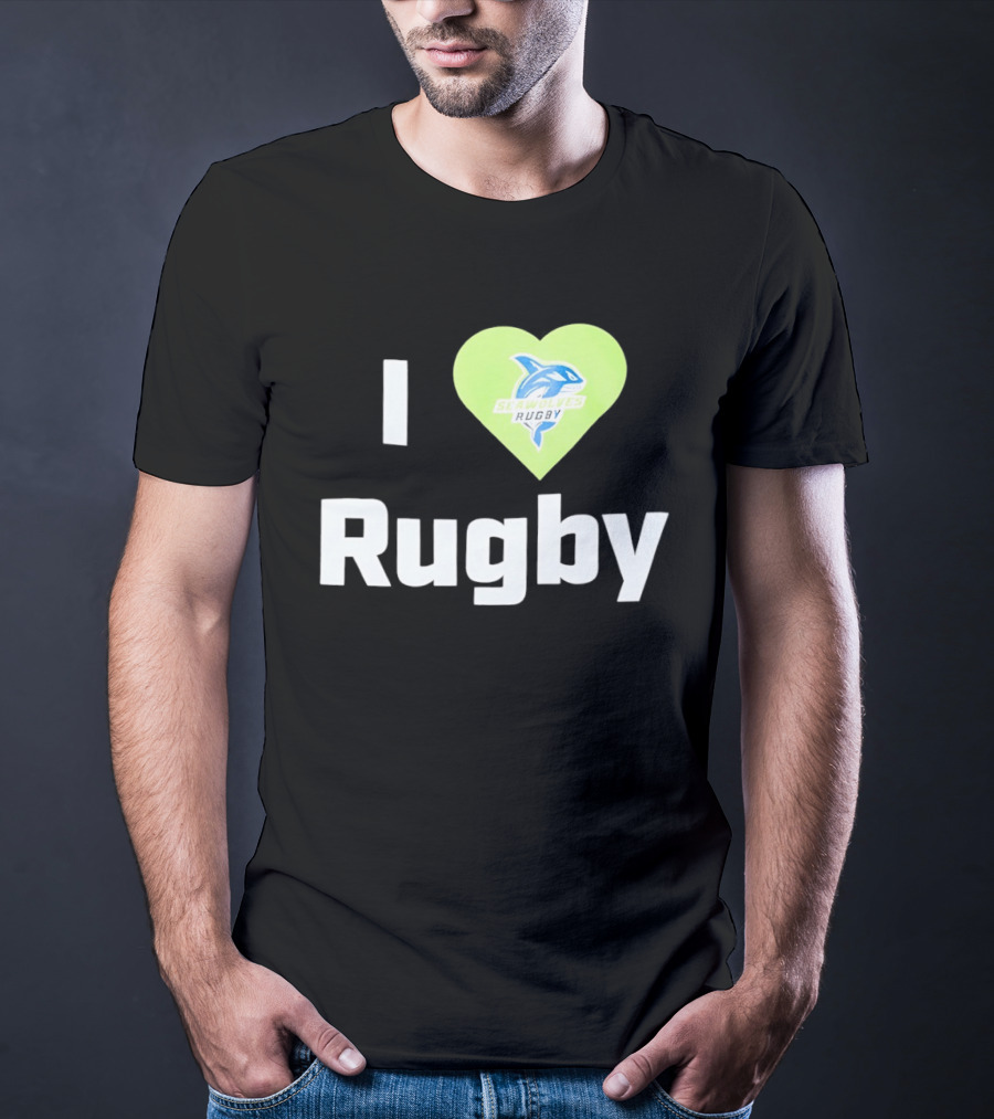 I Love Rugby Seattle Seawolves Heart T-Shirt