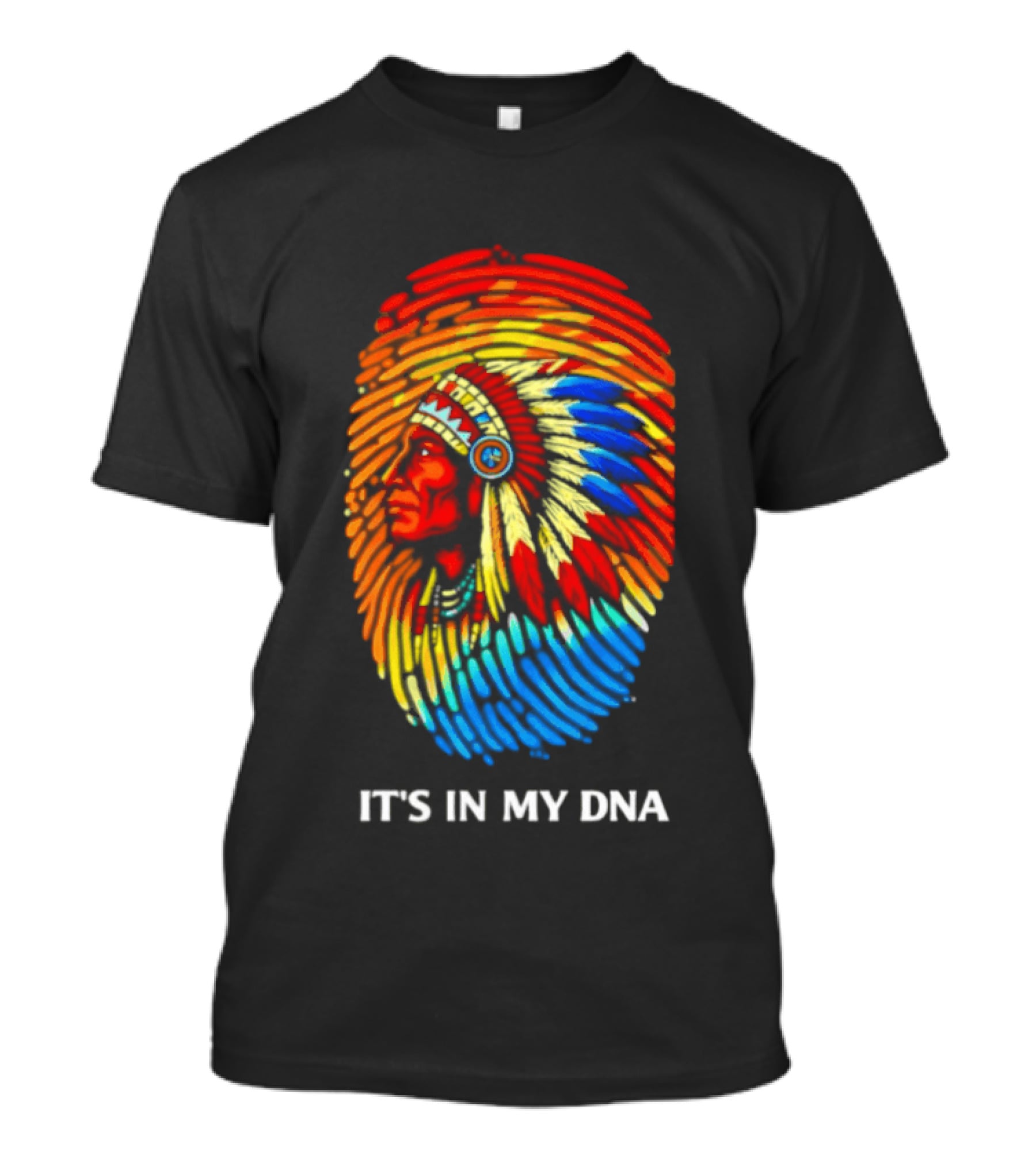 It's In My DNA Native American Feathered Headdress T-Shirt