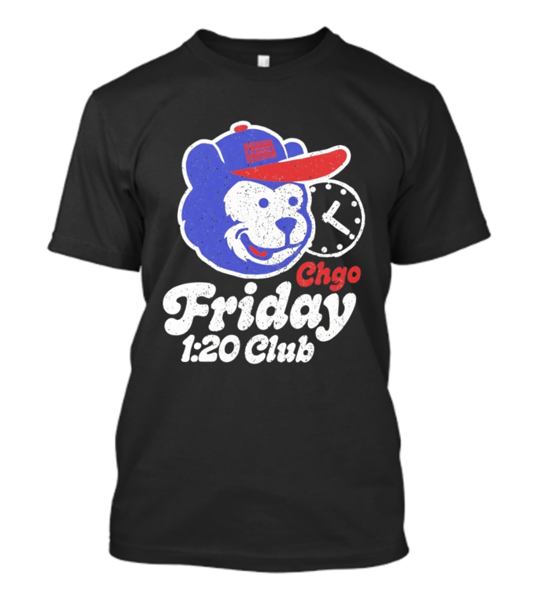 CHGO Friday 1 20 Club Bear Cubs Logo Vintage Cap T-Shirt