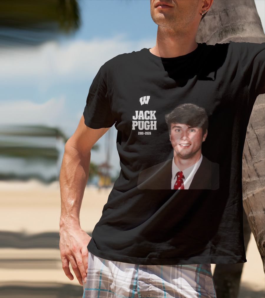 Wisconsin Badgers Football Jack Pugh 2001 2026 T-Shirt