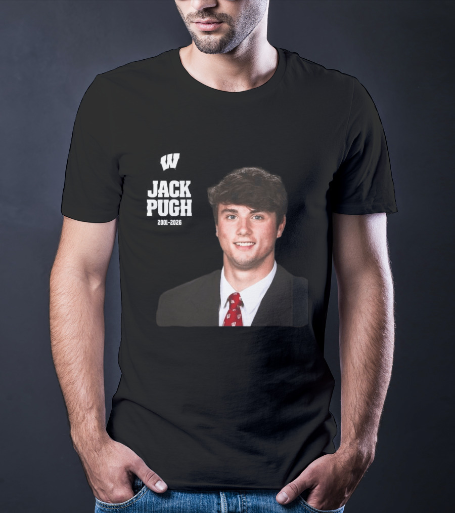 Wisconsin Badgers Football Jack Pugh 2001 2026 T-Shirt