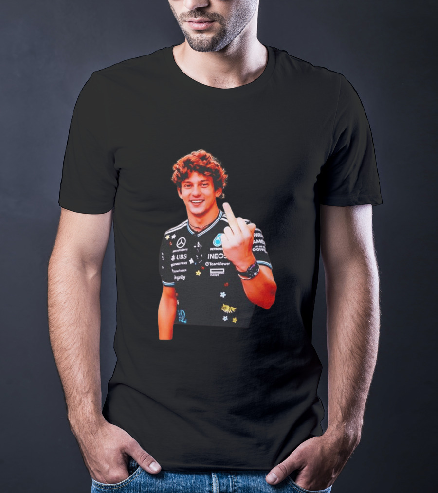 Kimi Antonelli F1 Racer Gesture Ineos Mercedes Team Viewer Racing T-Shirt