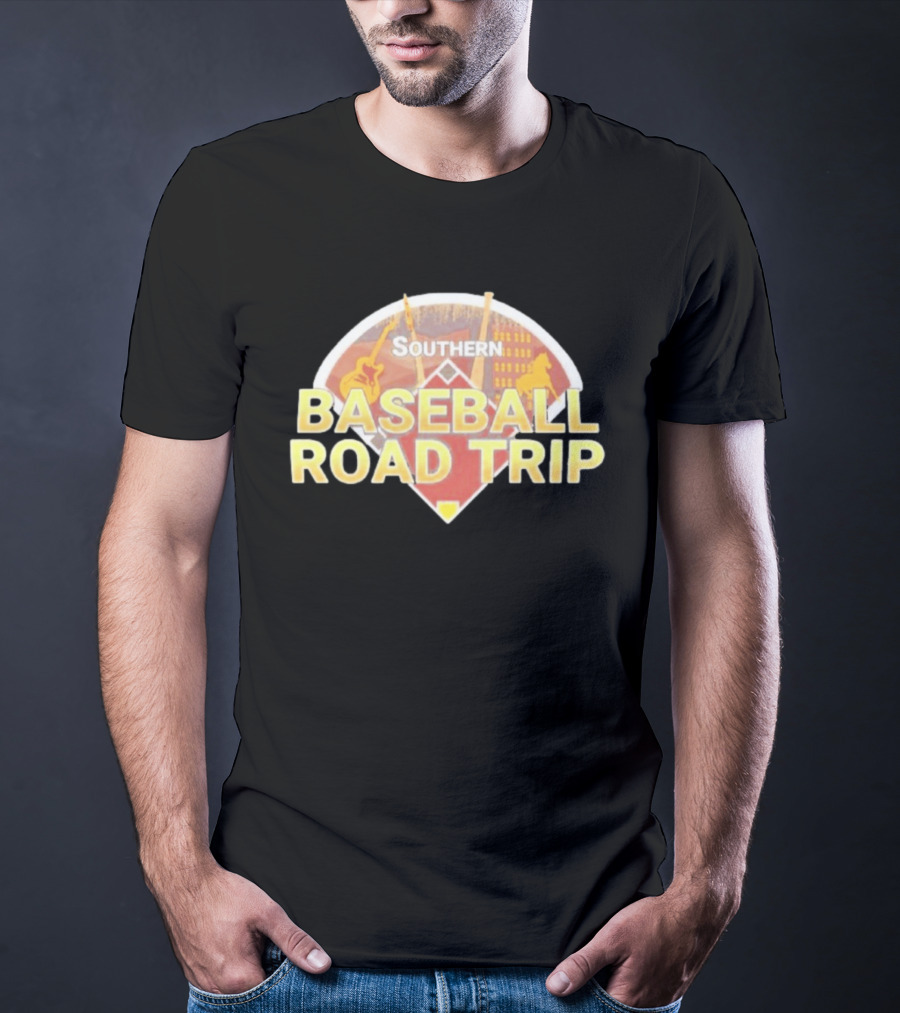 Southern Baseball Road Trip Music Adventure Stadium Scene T-Shirt