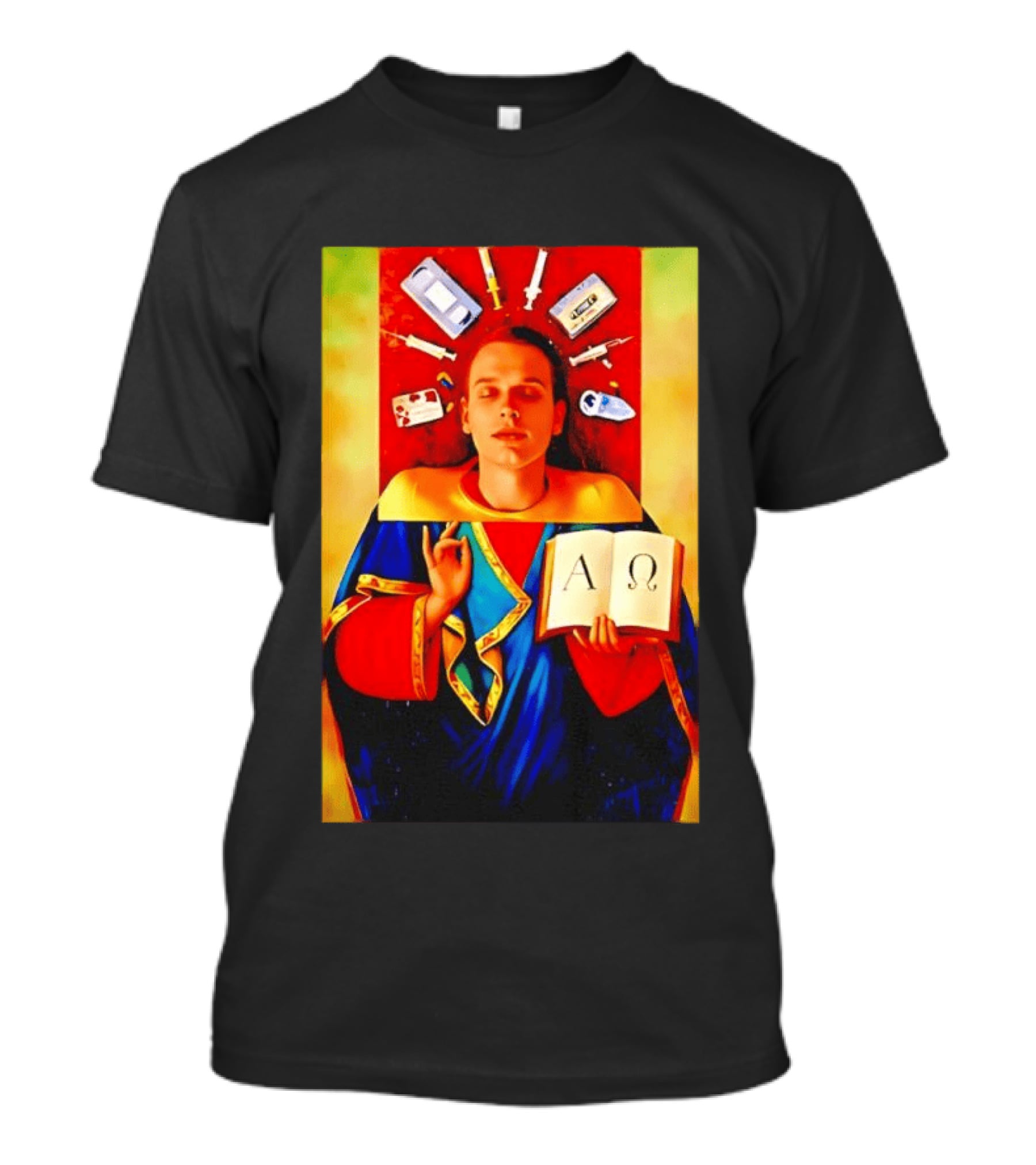 The Apostles Of Modernity Collage Meme Social Commentary Visual T-Shirt
