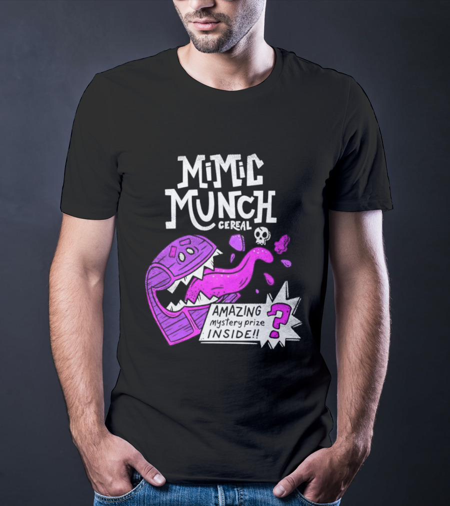 Mimic Munch Cereal Amazing Mystery Prize Inside Dungeons And Dragons T-Shirt