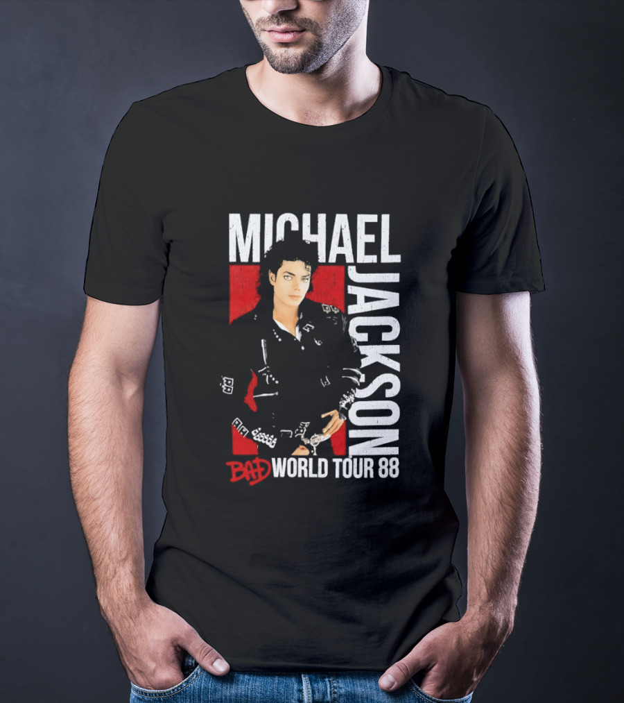 Michael Jackson Bad World Tour 1988 Live Concert Memorabilia T-Shirt