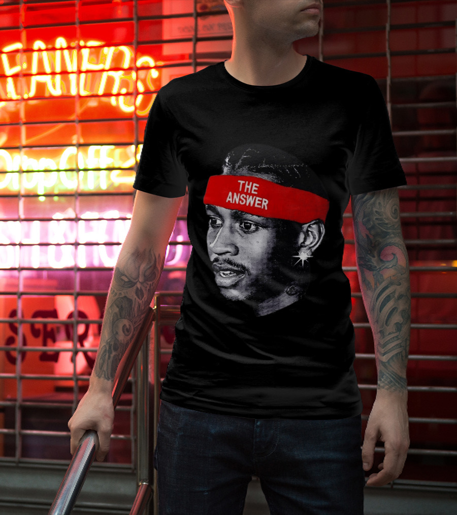Allen Iverson The Answer Basketball Legend T-Shirt