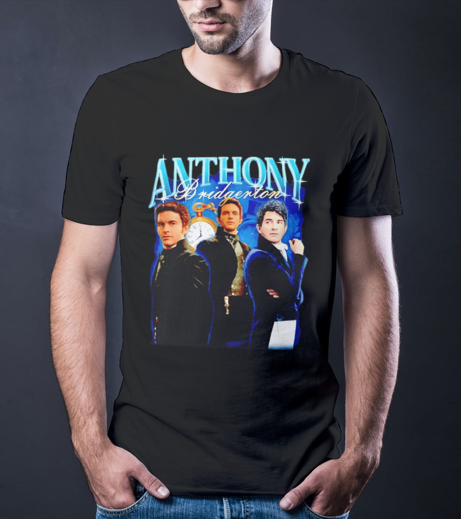 Anthony Bridgerton Netflix Series Character With T-Shirt