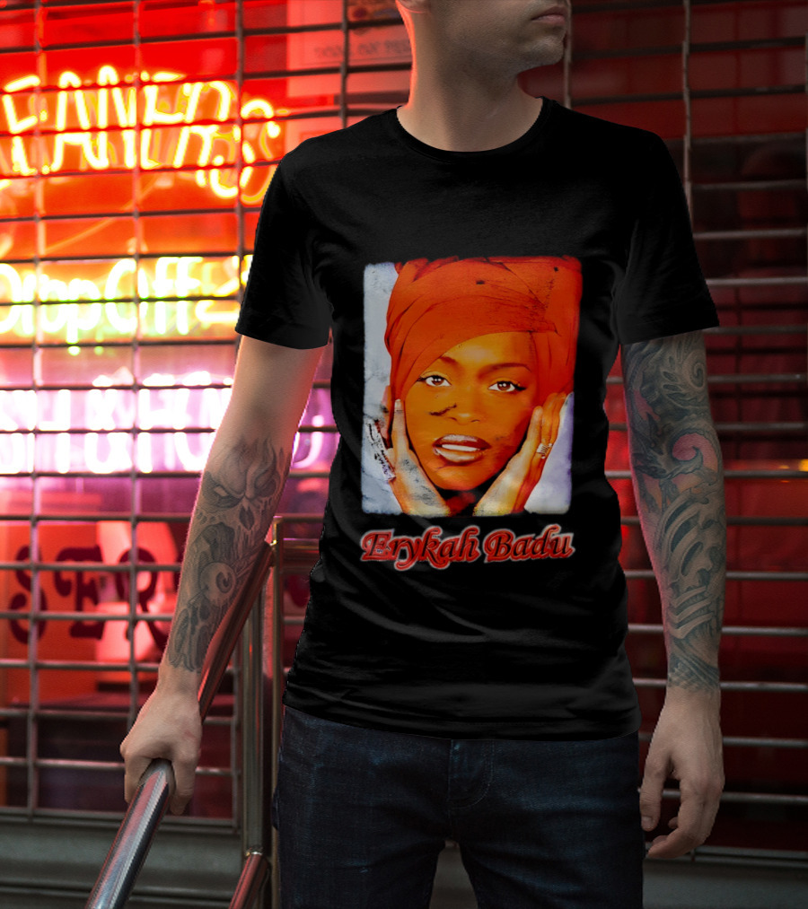 Erykah Badu Iconic Headwrap And Face T-Shirt