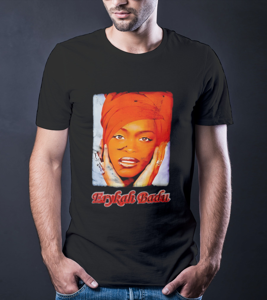 Erykah Badu Iconic Headwrap And Face T-Shirt
