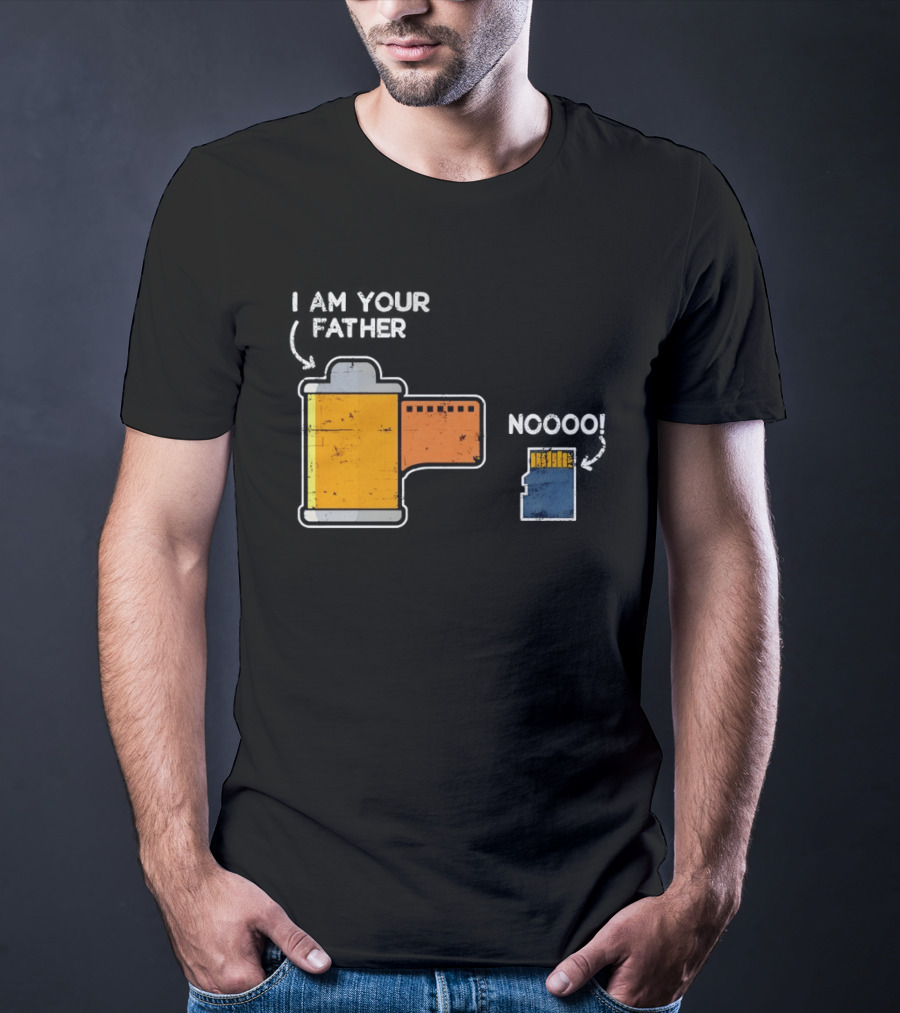 I Am Your Father Film Roll MicroSD Noooo Star Wars T-Shirt