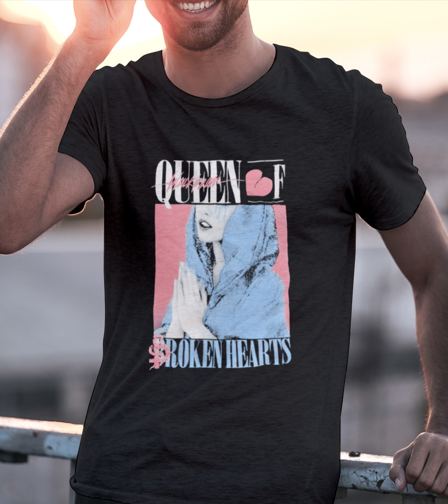 Blackbear Queen Of Broken Hearts Prayer Design With Pink And Blue Aesthetic T-Shirt