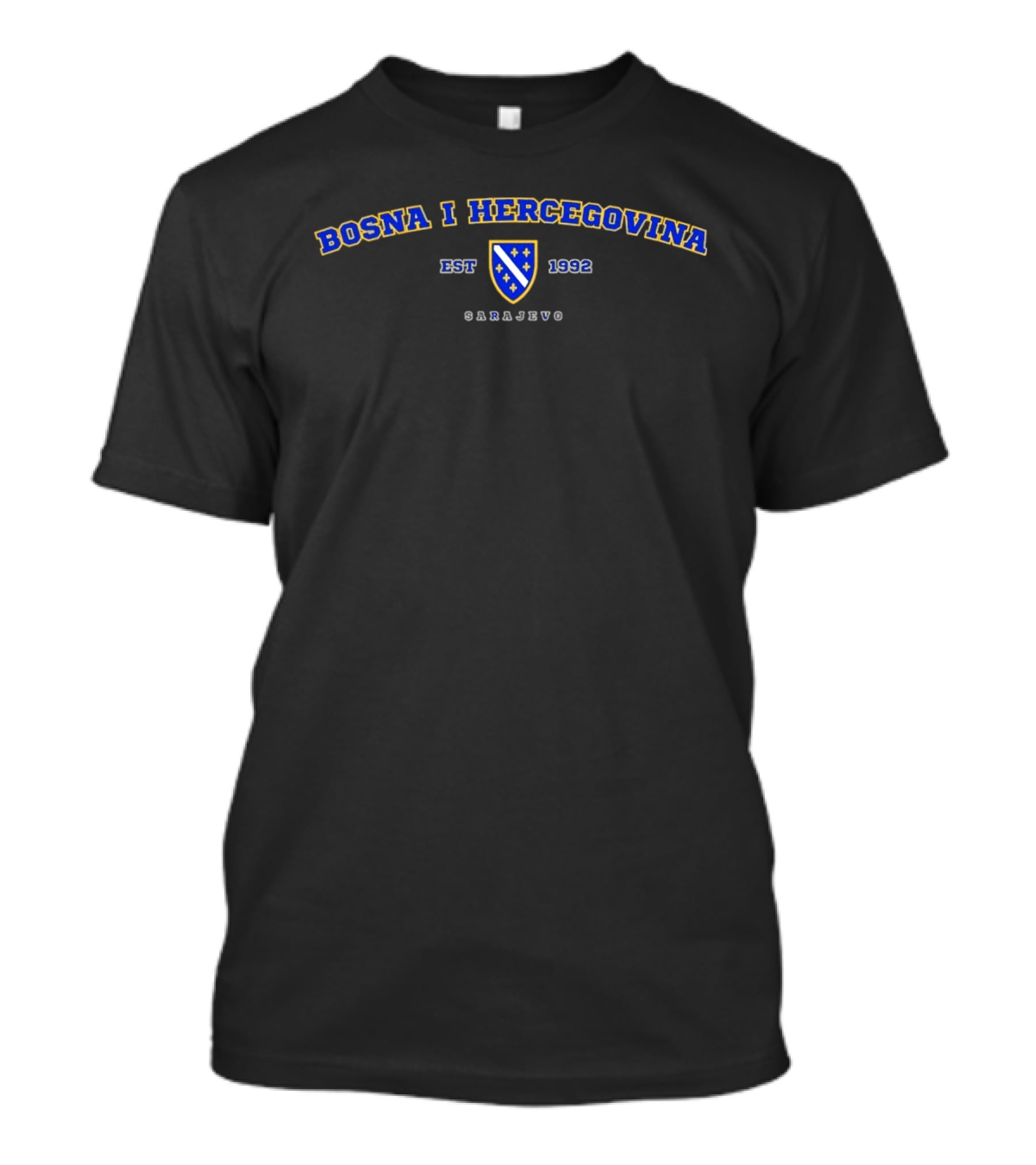 Bosna I Hercegovina Est 1992 Sarajevo Shield T-Shirt