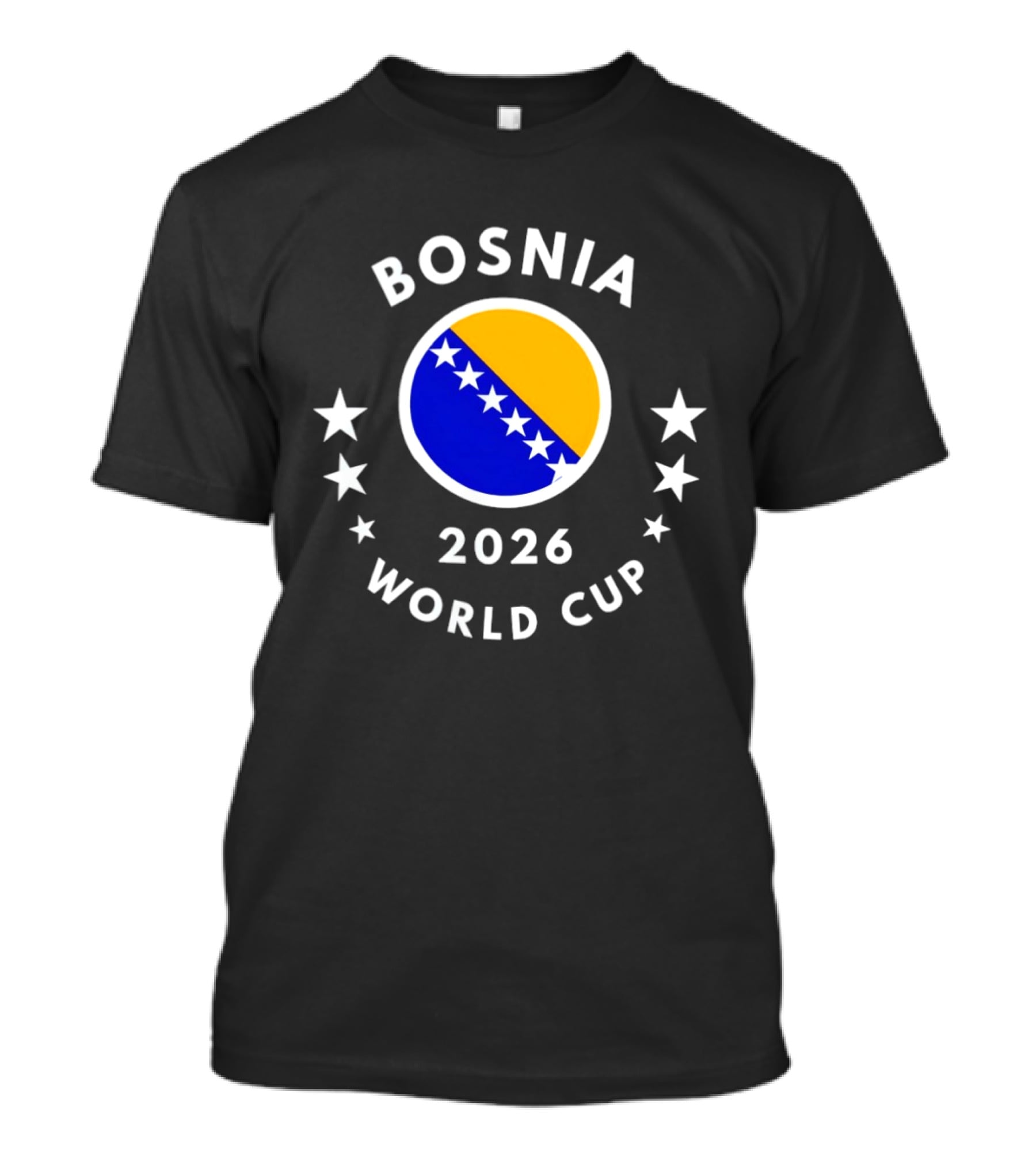 Bosnia 2026 World Cup Bosnia Flag Football Soccer Stars T-Shirt