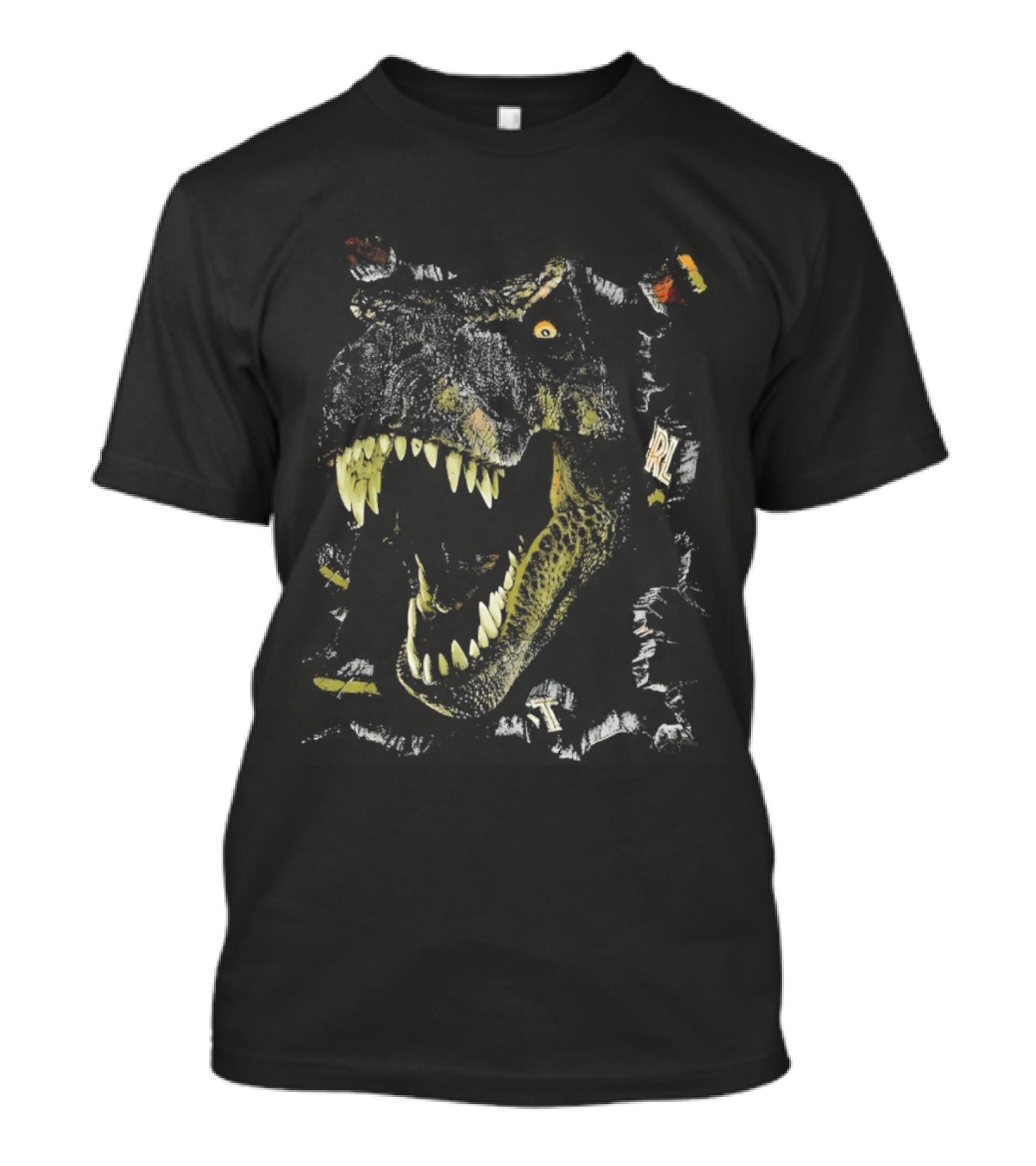 Lost World JP Jurassic Park Dinosaur Rex Fossil Skeleton T-Shirt