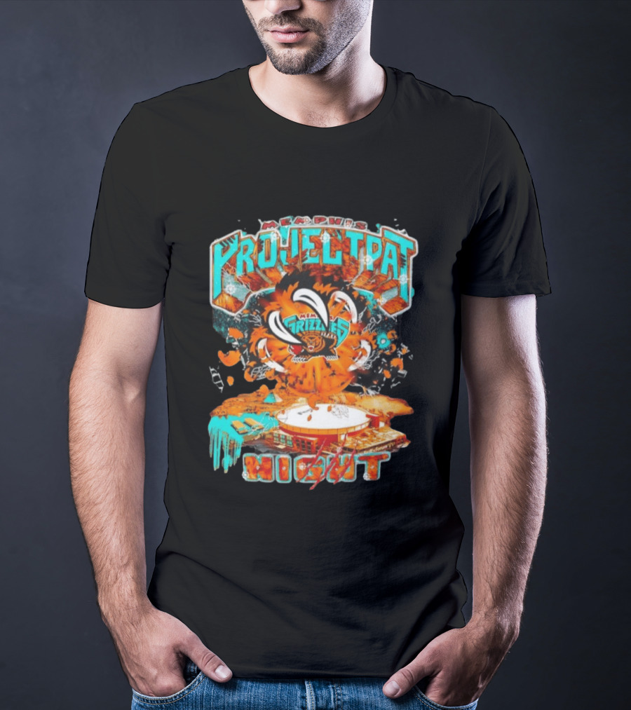 Memphis Grizzlies Project Pat Night Explosive Arena Event T-Shirt
