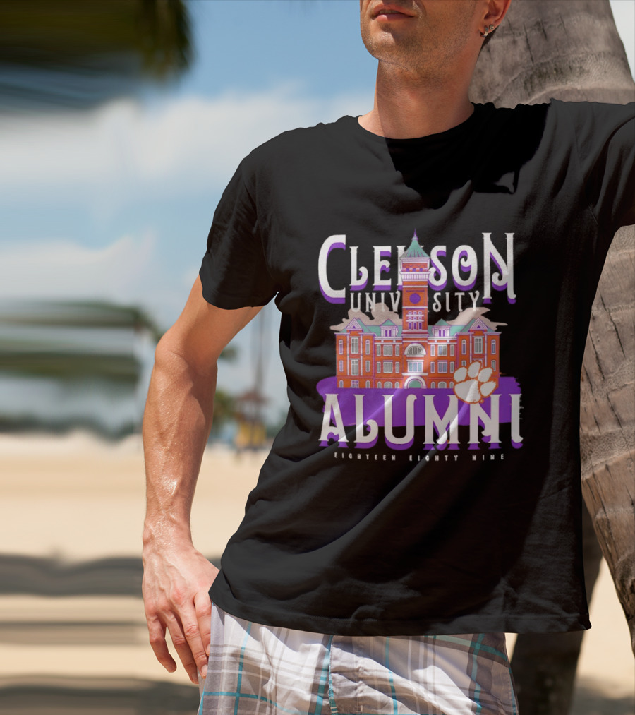 Clemson University Alumni Eighteen Eighty Nine Campus Tigers T-Shirt