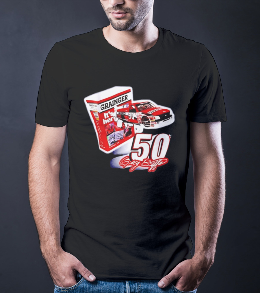 Grainger NASCAR 50 Greg Biffle Racing Car It's Here T-Shirt
