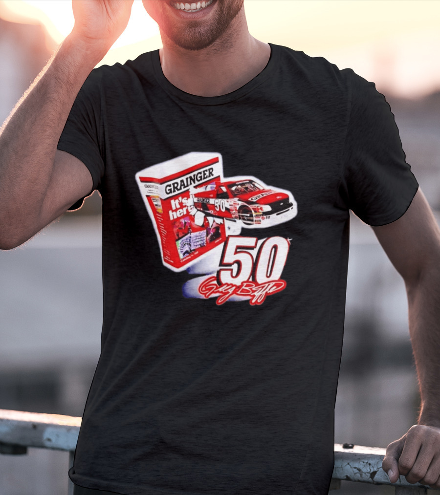Grainger NASCAR 50 Greg Biffle Racing Car It's Here T-Shirt