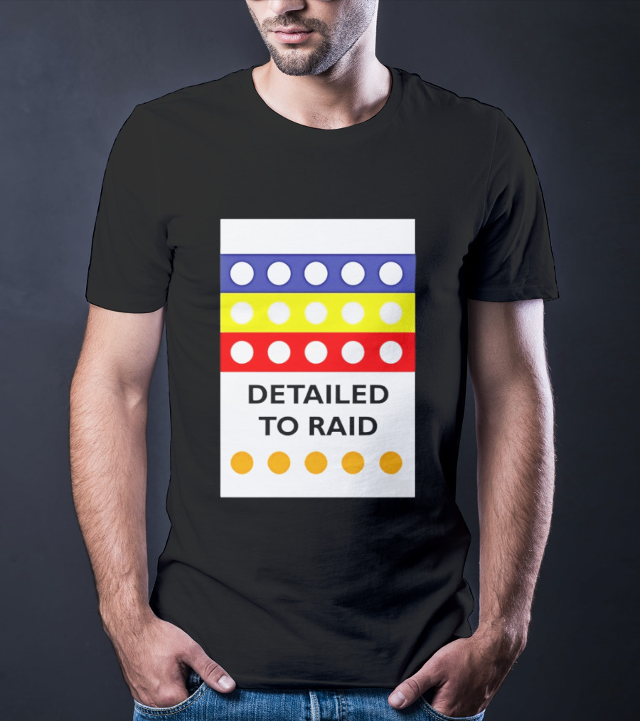 Detailed To Raid Colorful Circle Stripes T-Shirt