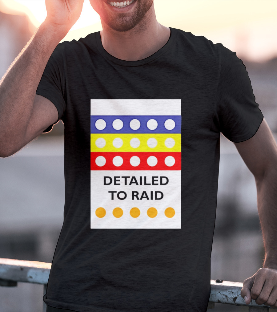 Detailed To Raid Colorful Circle Stripes T-Shirt