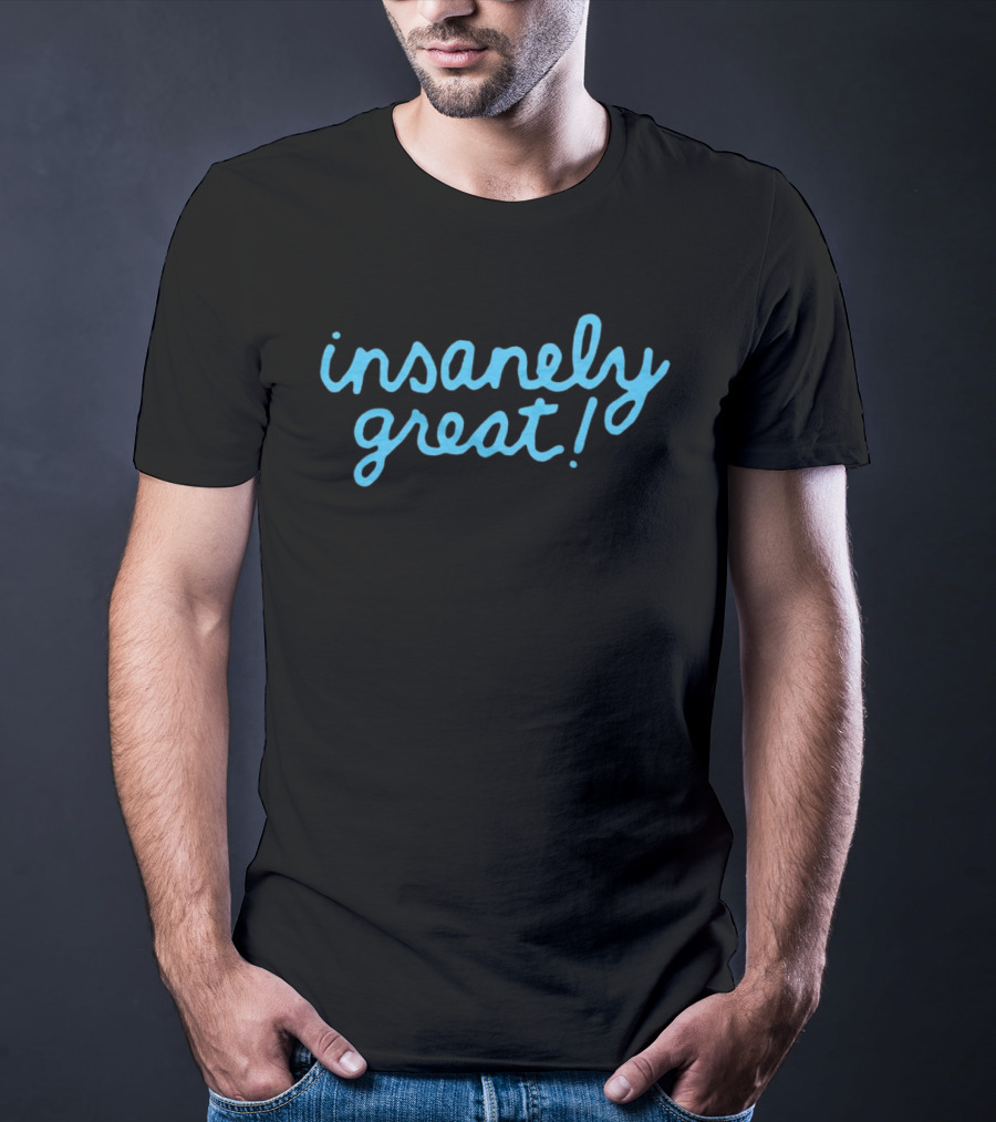 Insanely Great Blue Handwritten T-Shirt