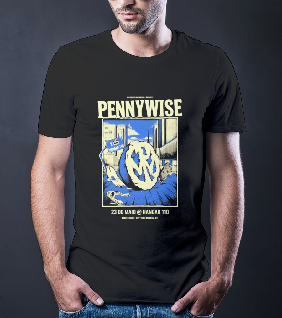 Pennywise We Are One Tour Sao Paulo Brazil Hangar 110 May 23 2026 T-Shirt