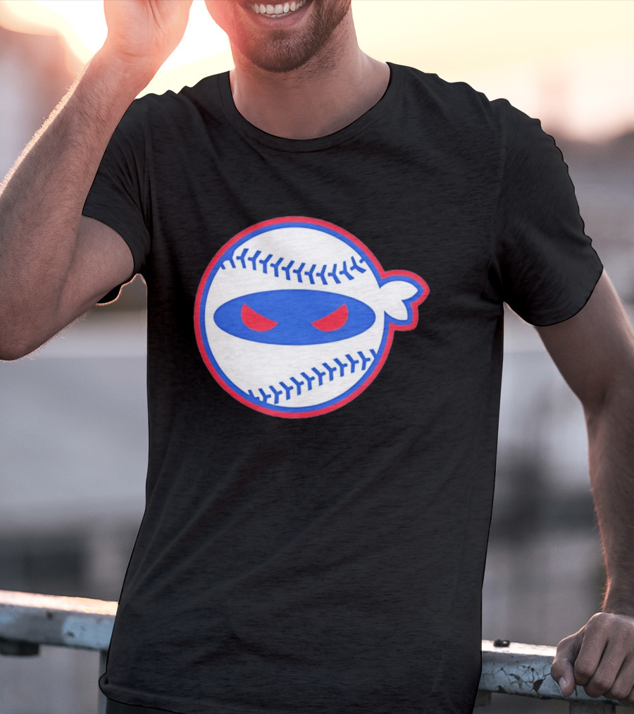Pitching Ninja Baseball Eyes Atlanta T-Shirt