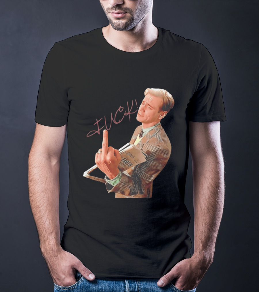 Jim Carrey Truman Show Middle Finger Meme Fuck Scene T-Shirt
