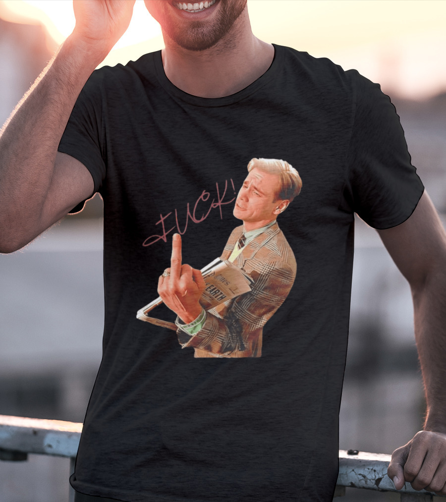 Jim Carrey Truman Show Middle Finger Meme Fuck Scene T-Shirt