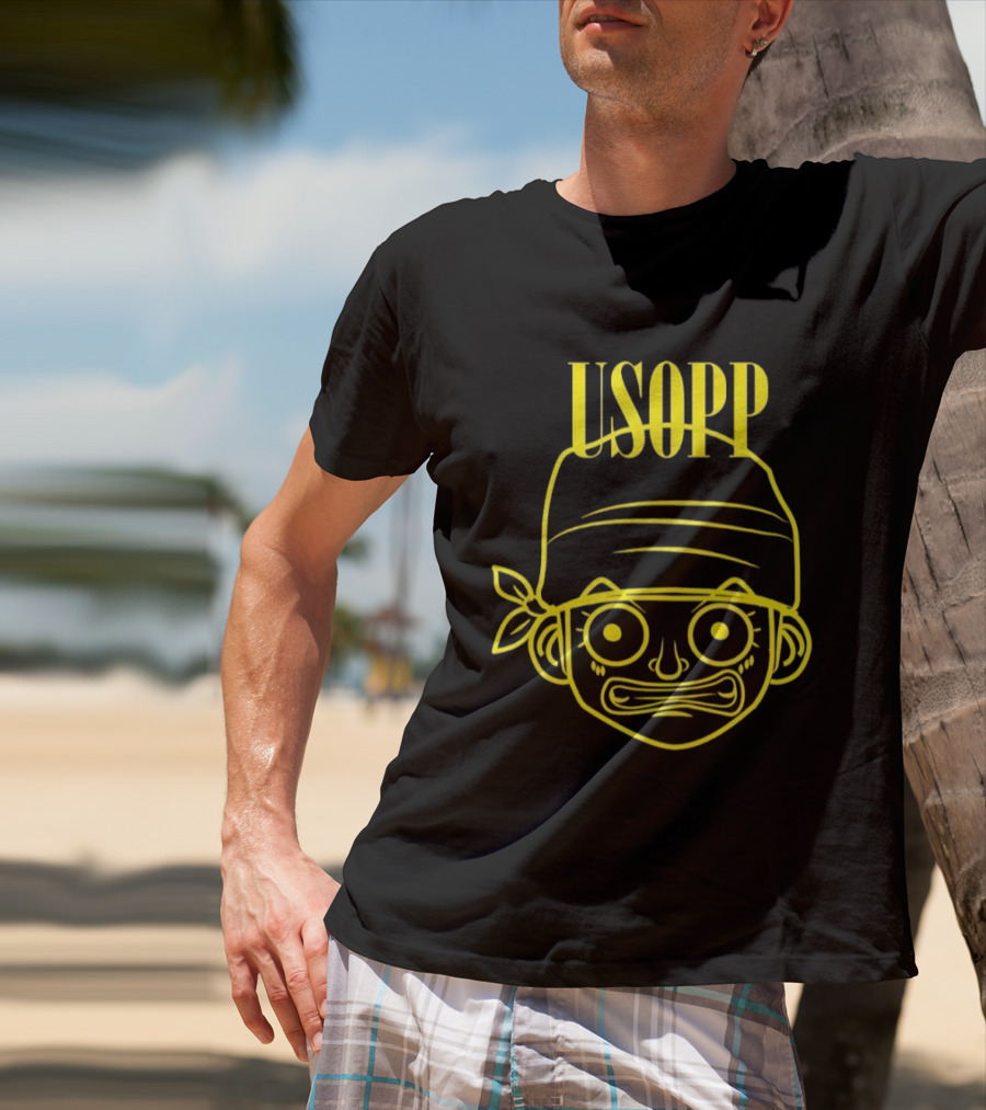 Ussop One Piece Straw Hat Crew Bandana Fan T-Shirt
