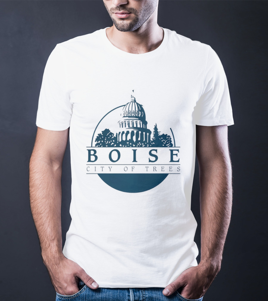 Boise City Of Trees Capitol Building Skyline T-Shirt
