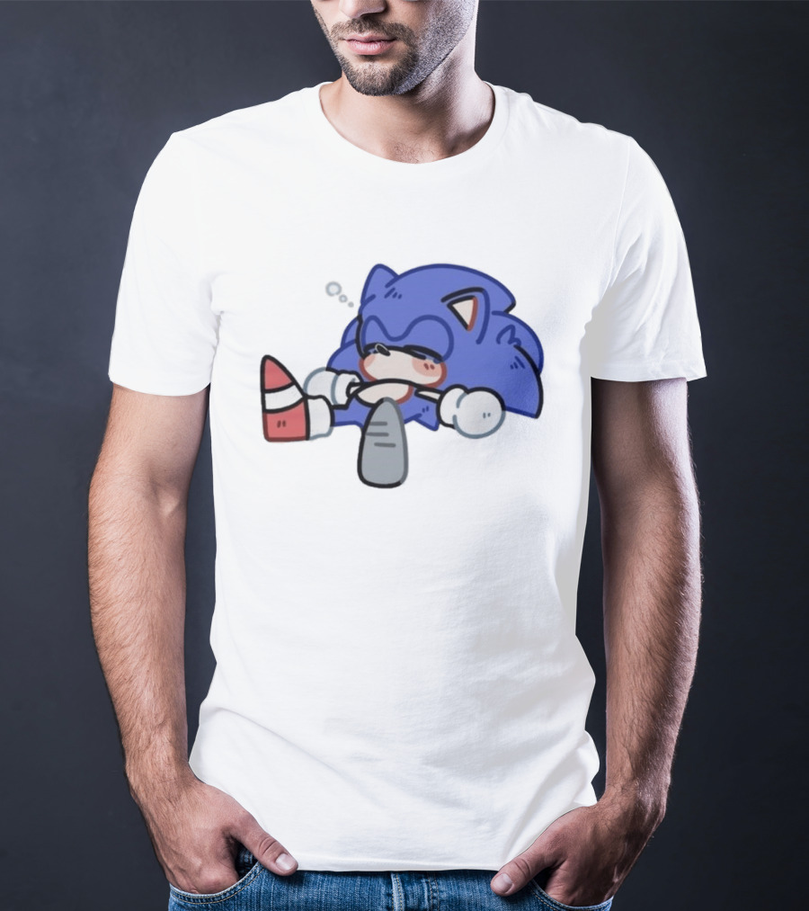 Chibi Sanic The Hedgehog Sleeping Kawaii 2026 T-Shirt
