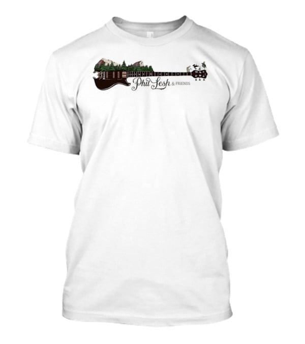 Phil Lesh And Friends Mountain Bass Guitar Scenic Landscape T-Shirt