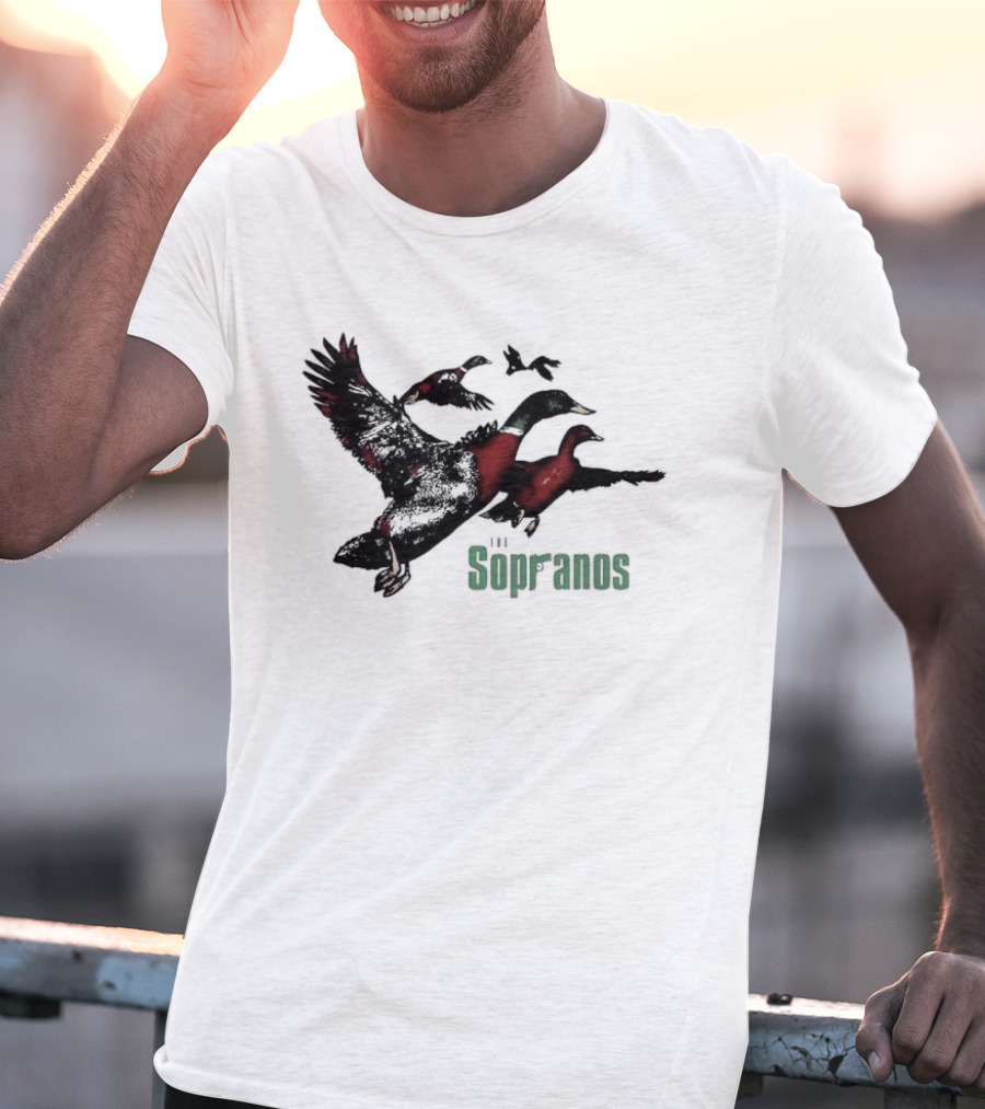 Sopranos Ducks Dr Melfi Depression Mallard Classic TV Series Reference T-Shirt