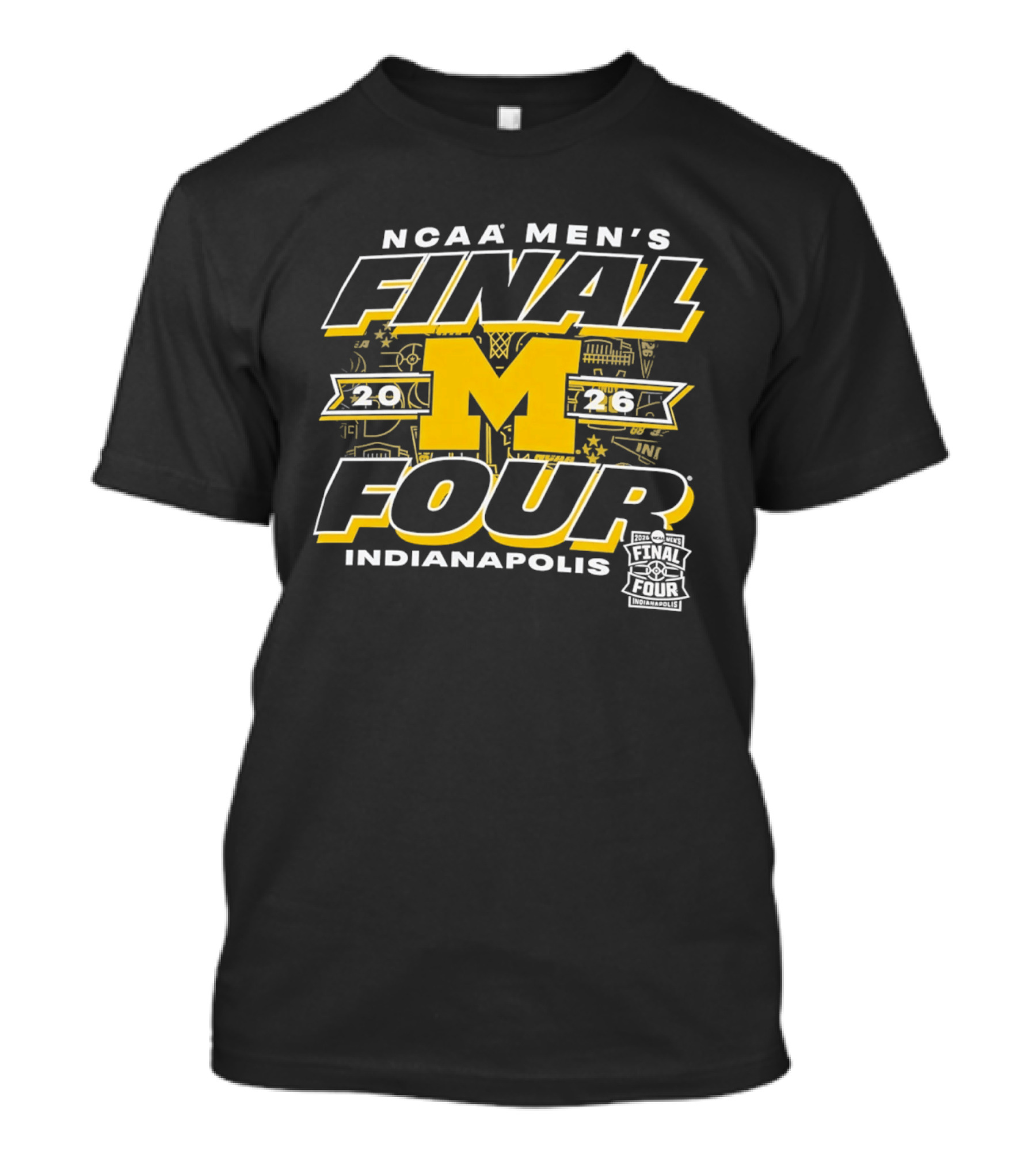 2026 NCAA Men's Final Four Michigan Wolverines Indianapolis T-Shirt