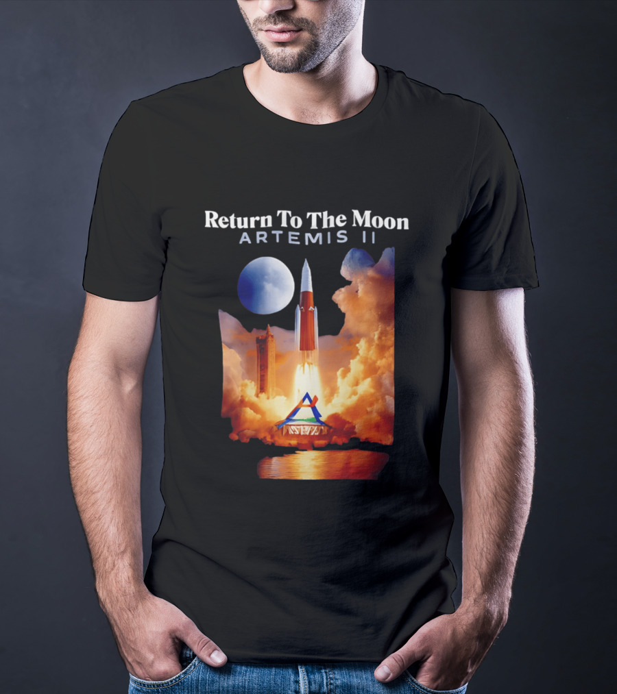 Artemis II Return To The Moon Rocket Launch NASA Mission T-Shirt