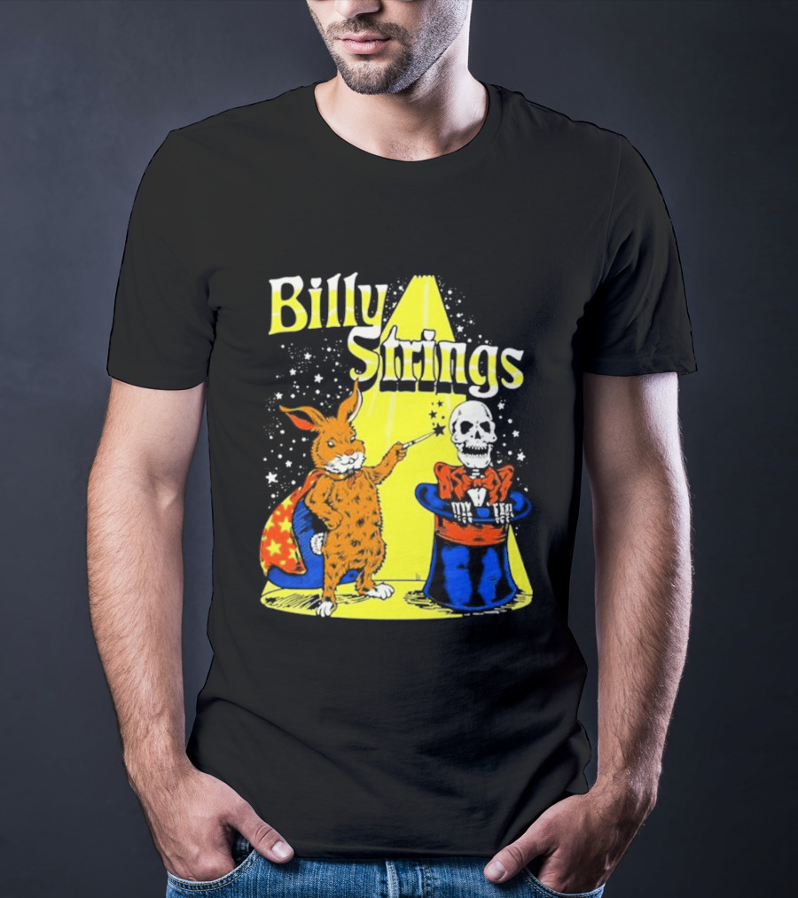 Billy Strings Rabbit Magician Skeleton Star Cape T-Shirt