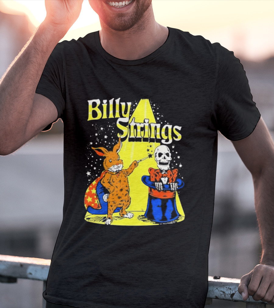 Billy Strings Rabbit Magician Skeleton Star Cape T-Shirt