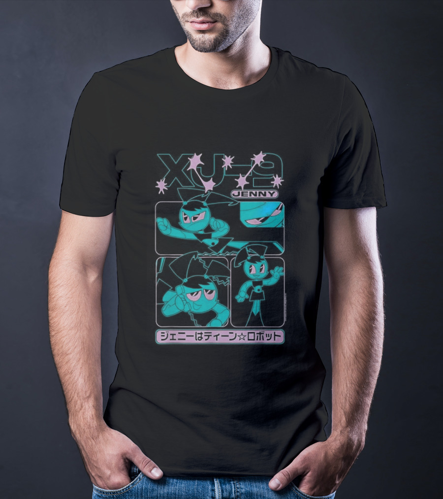 My Life As A Teenage Robot XJ 9 Kanji Retro Cartoon T-Shirt